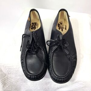 SAS Women's Size 10 1/2 M Narrow Bounce Black Shoes Casual Flat‎